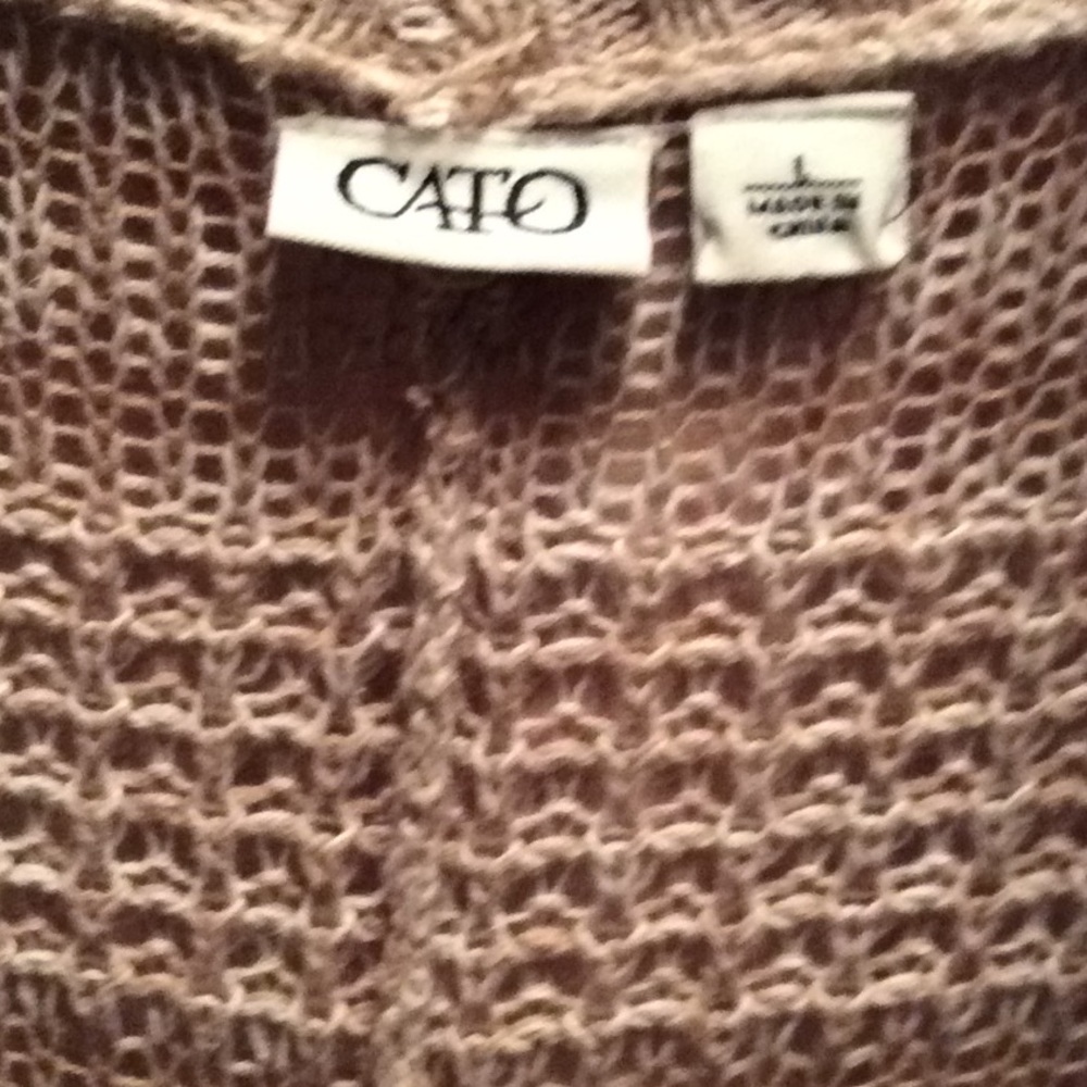 CATO Open Front Multi Color Sweater. - Picture 3 of 4